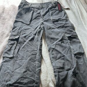 Large women’s punk style jeans